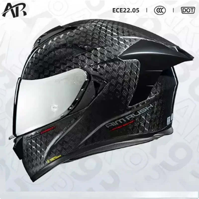 Carbon Fiber Lightweight Motorcycle Helmet - AR 12K kask motocyklowy z włókna