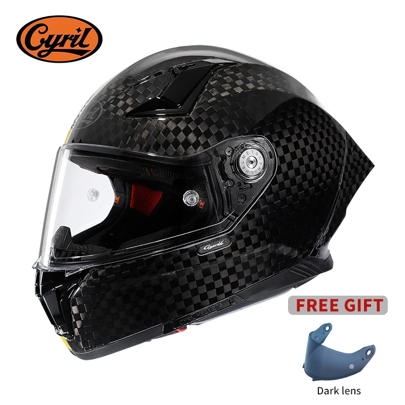 Carbon Fiber Lightweight Motorcycle Helmet - Unisex lekkie włókno węglowe kevlarowe kaski