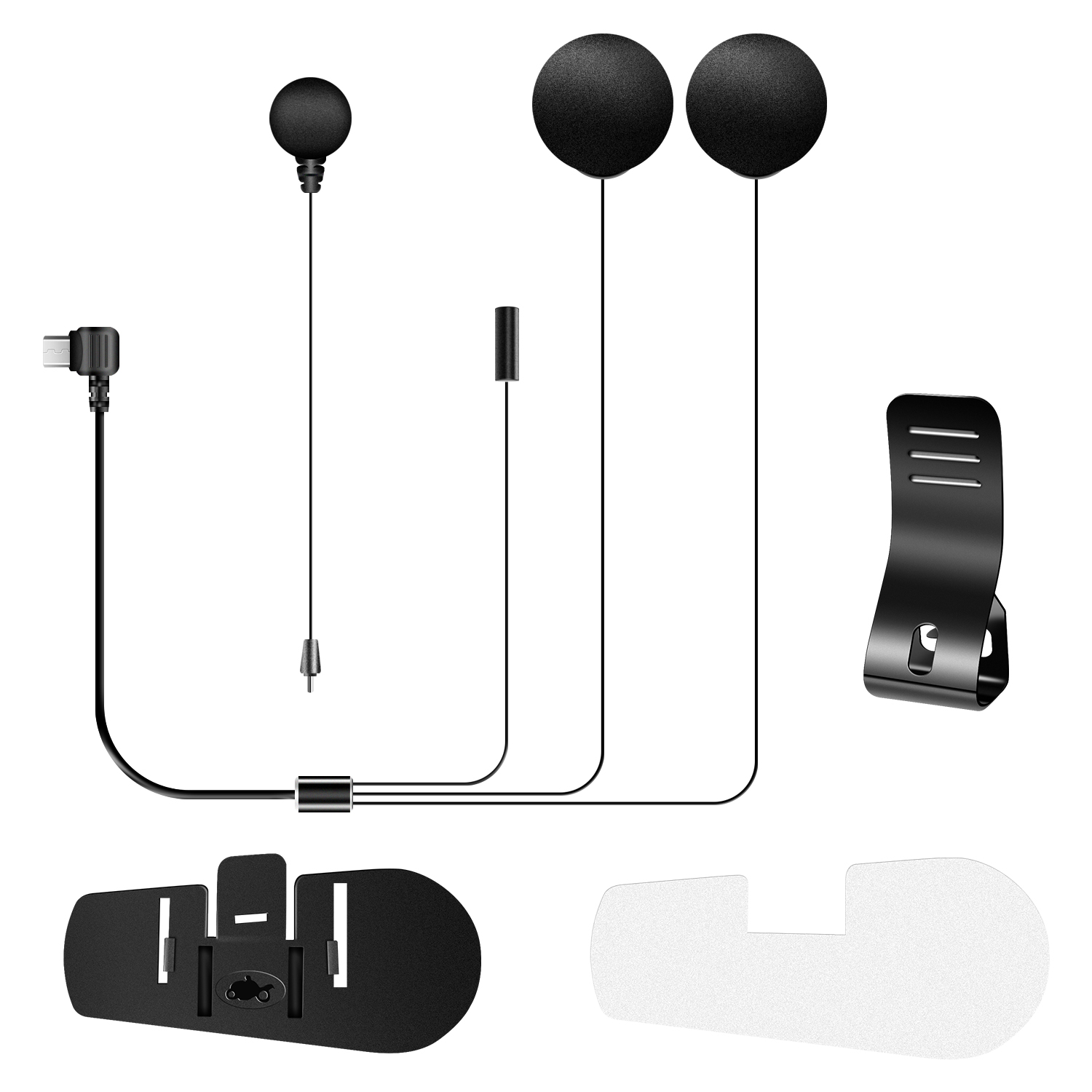 Universal Motorcycle Helmet Intercom Headset - Mikrofon, głośnik i słuchawka Fodsports z