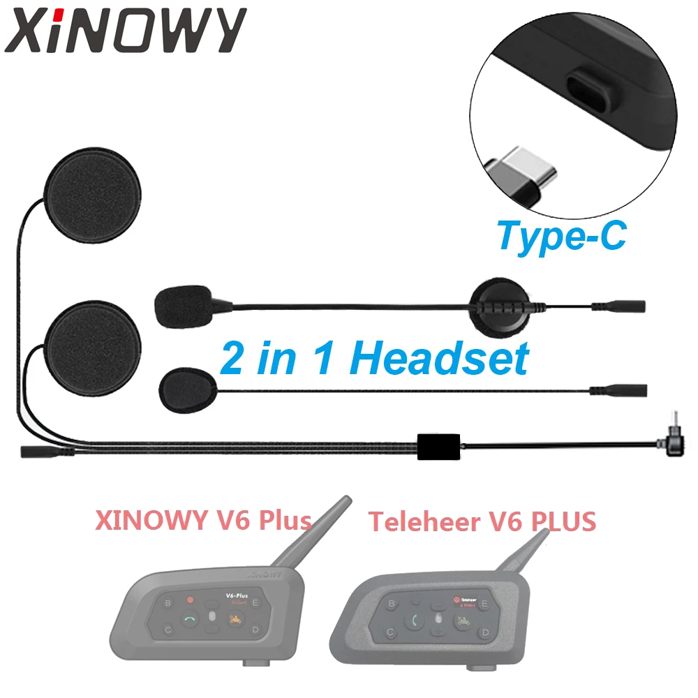 Universal Motorcycle Helmet Intercom Headset - Akcesoria do słuchawek i głośników typu