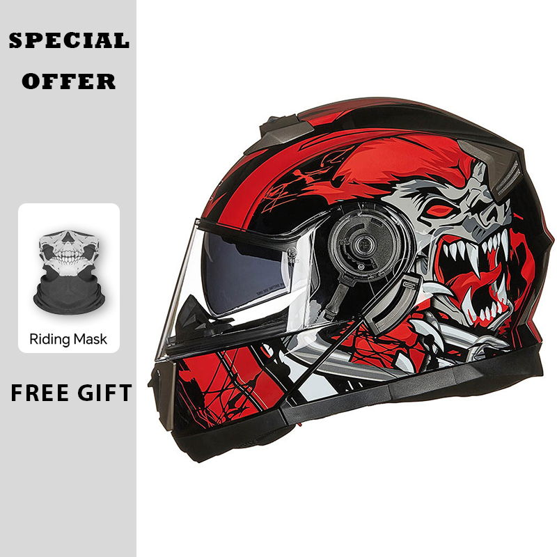 Modular Flip Up Motorcycle Helmet Dot Approved - Kaski motocyklowe Modularne Kaski Rozkładane z
