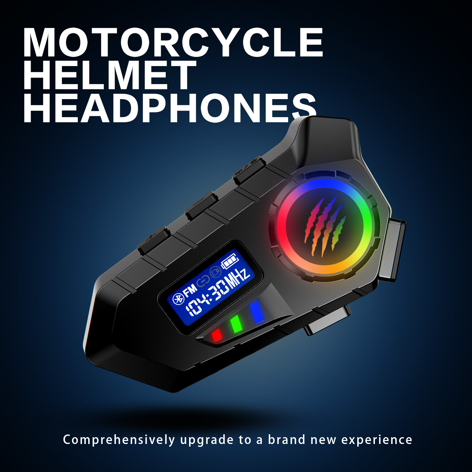 Full Face Motorcycle Helmet With Bluetooth - Zestaw słuchawkowy do kasku motocyklowego Y30