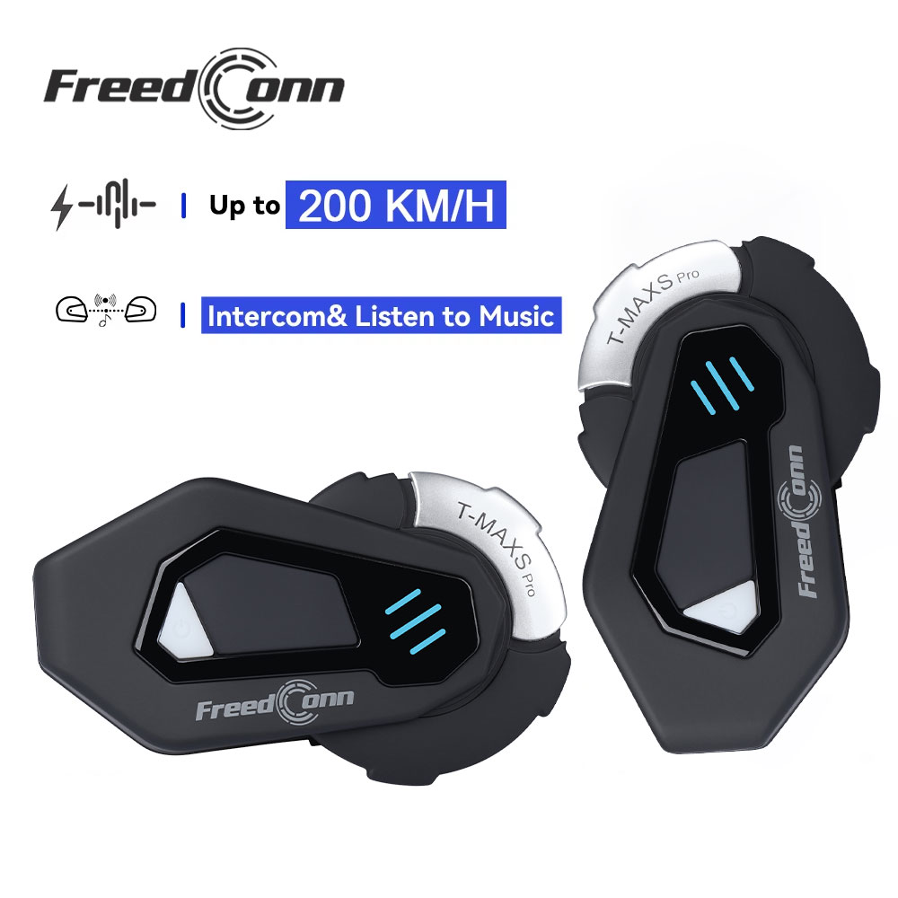 Full Face Motorcycle Helmet With Bluetooth - FreedConn T MAX S PRO Motocyklowy