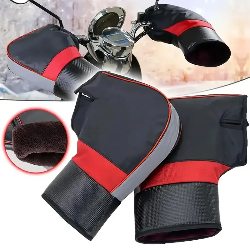 Riding Gear - Ochraniacze na kierownicę motocykla, grube, ciepłe,