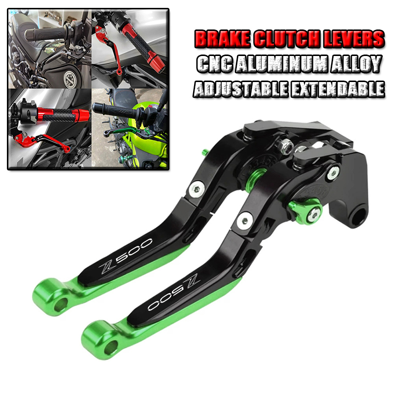 Cnc Aluminum Adjustable Brake Clutch Levers - Akcesoria motocyklowe do KAWASAKI Z500 Z