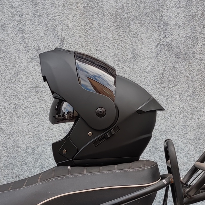 Dual Visor Motorcycle Racing Helmet - ORZ Najnowszy, zatwierdzony przez DOT, modułowy,