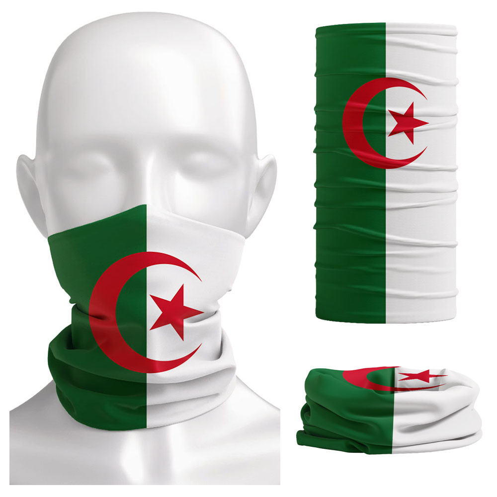 Riding Gear - Algeria Flaga Bandana z nadrukiem Nakrycie