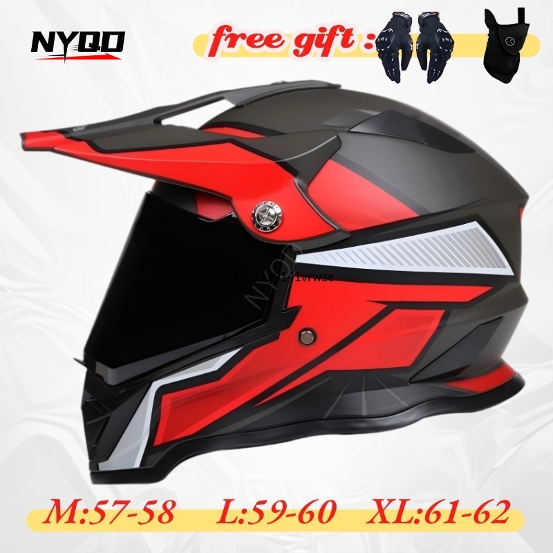 Modular Flip Up Motorcycle Helmet Dot Approved - Kask motocyklowy z podwójnym wizjerem, modułowy,