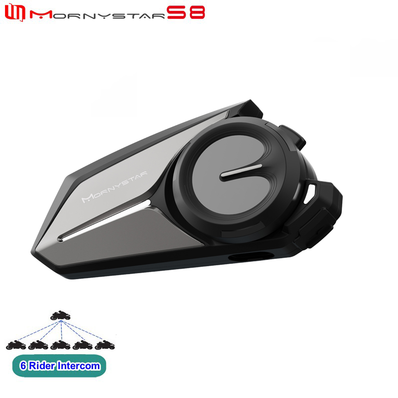 Universal Motorcycle Helmet Intercom Headset - Mornystar S8 Bluetooth Interkom Motocyklowy do