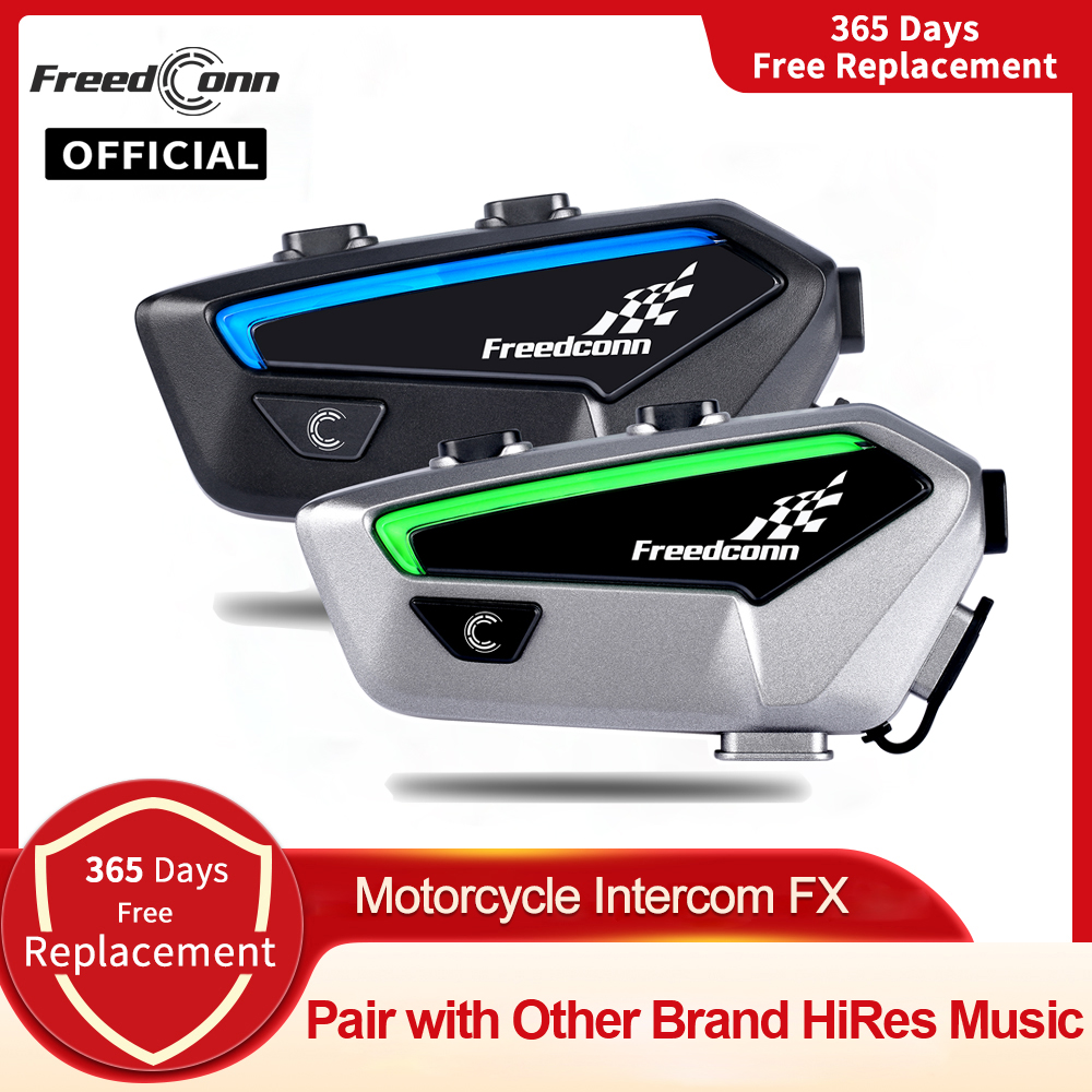 Full Face Motorcycle Helmet With Bluetooth - Domofon motocyklowy Zestaw słuchawkowy Bluetooth do