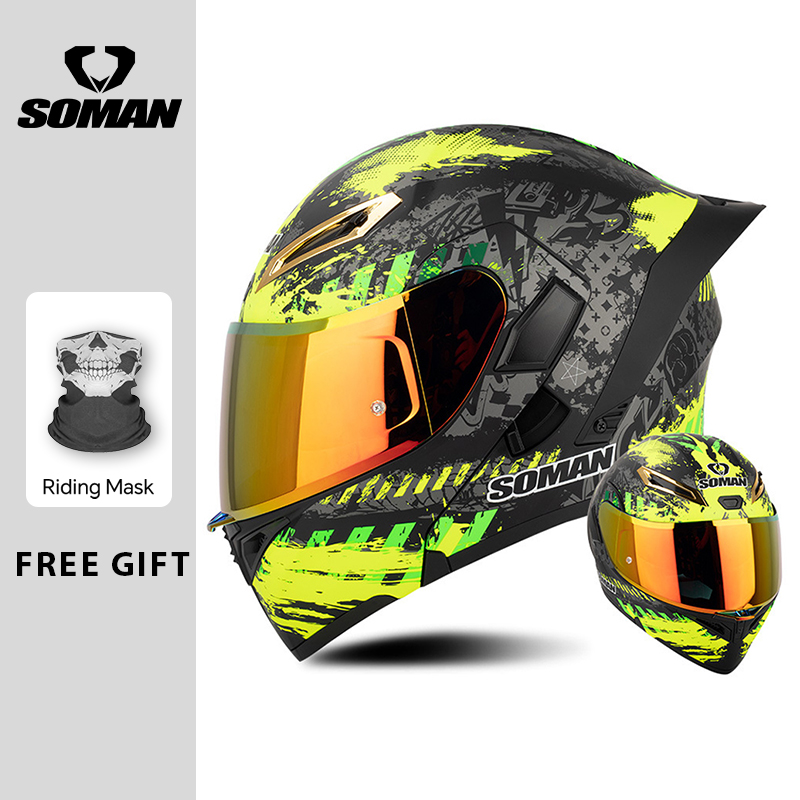 Kask motocyklowy męski z homol – Modular Flip Up Motorcycle Helmet Dot Approved recenzja i cena
