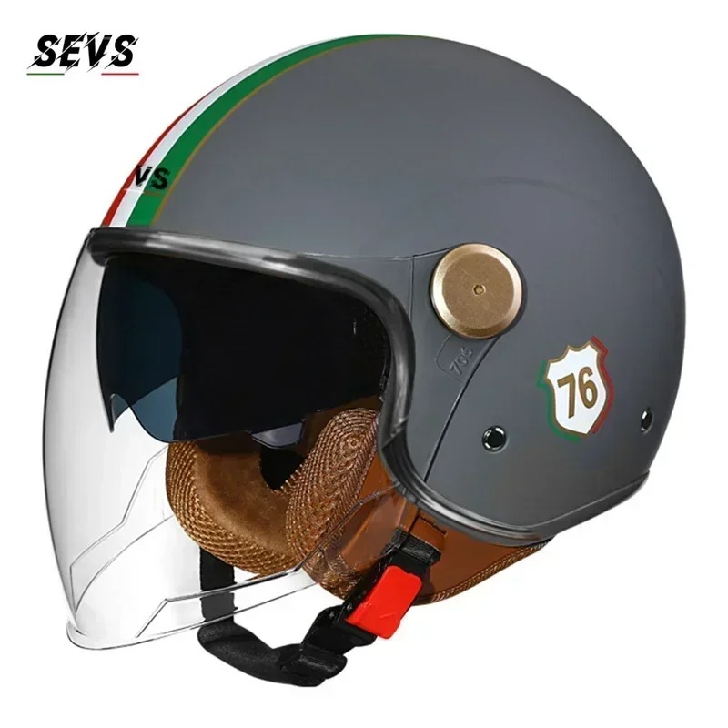 Certyfikat DOT Otwarty kask mo – Vintage Open Face Retro Helmet recenzja i cena