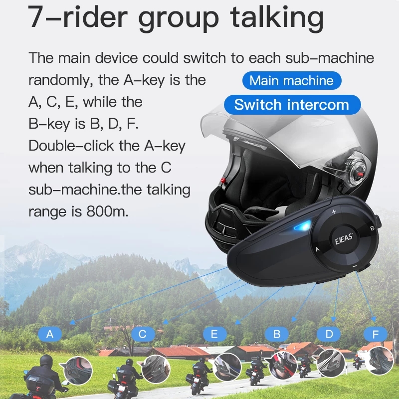EJEAS Q7 Zestaw Słuchawkowy do – Universal Motorcycle Helmet Intercom Headset recenzja i cena