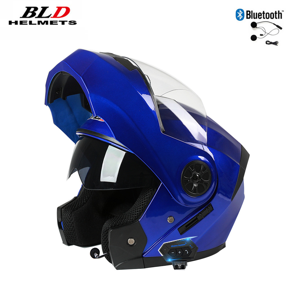 Podwójne wizjery Kask Bluetoot – Full Face Motorcycle Helmet With Bluetooth recenzja i cena