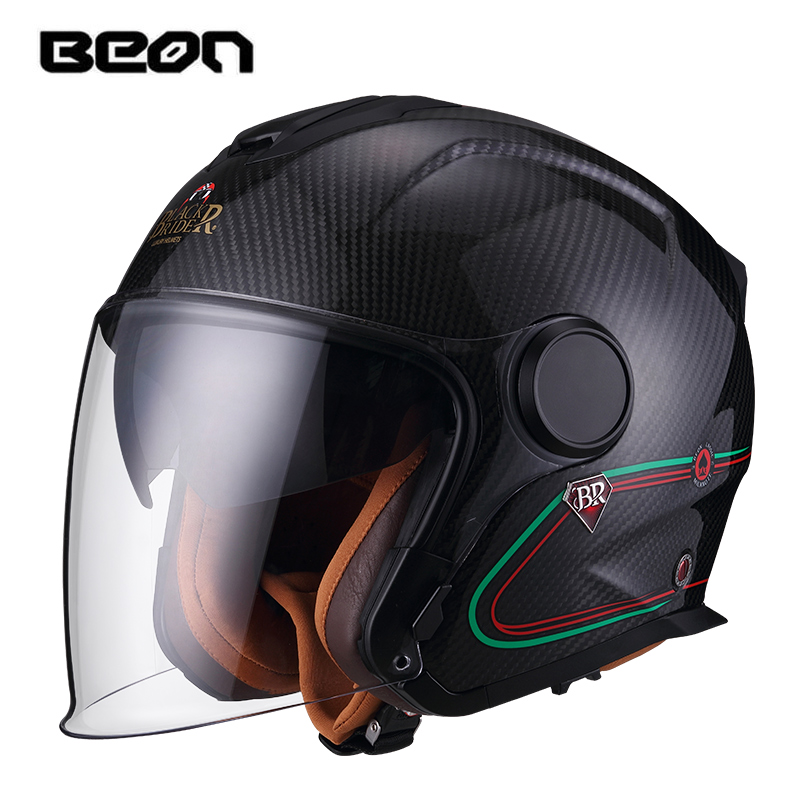 Kask motocyklowy BEON BR23 z w – Carbon Fiber Lightweight Motorcycle Helmet recenzja i cena