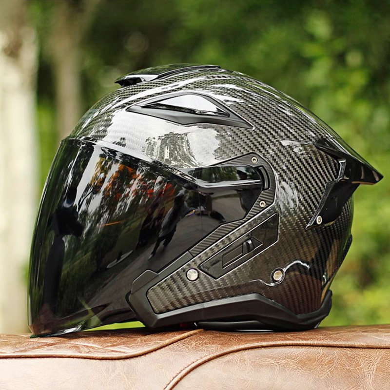 Kask motocyklowy GSB z włókna  – Carbon Fiber Lightweight Motorcycle Helmet recenzja i cena