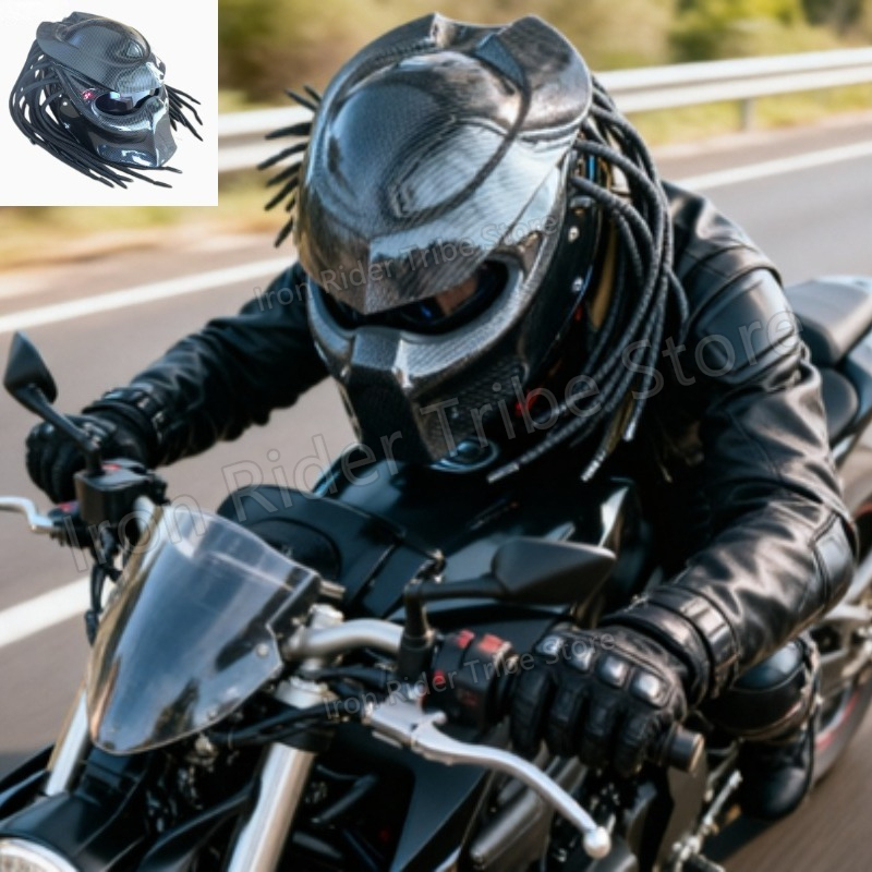 Kask motocyklowy integralny HO – Custom Predator Motorcycle Helmet recenzja i cena