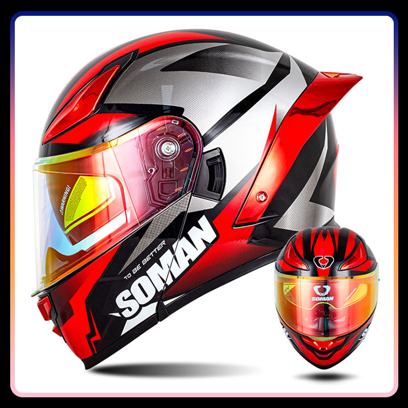 Kask motocyklowy męski z podwó – Modular Flip Up Motorcycle Helmet Dot Approved recenzja i cena