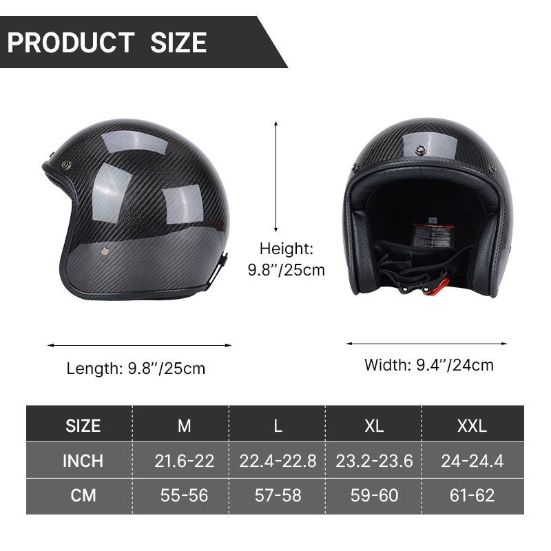 Super lekki kask z włókna węgl – Carbon Fiber Lightweight Motorcycle Helmet recenzja i cena