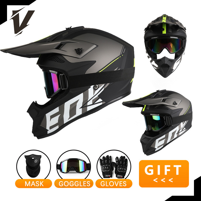 Zestaw kasku motocyklowego ter – Off Road Motocross Helmet Goggles Set recenzja i cena