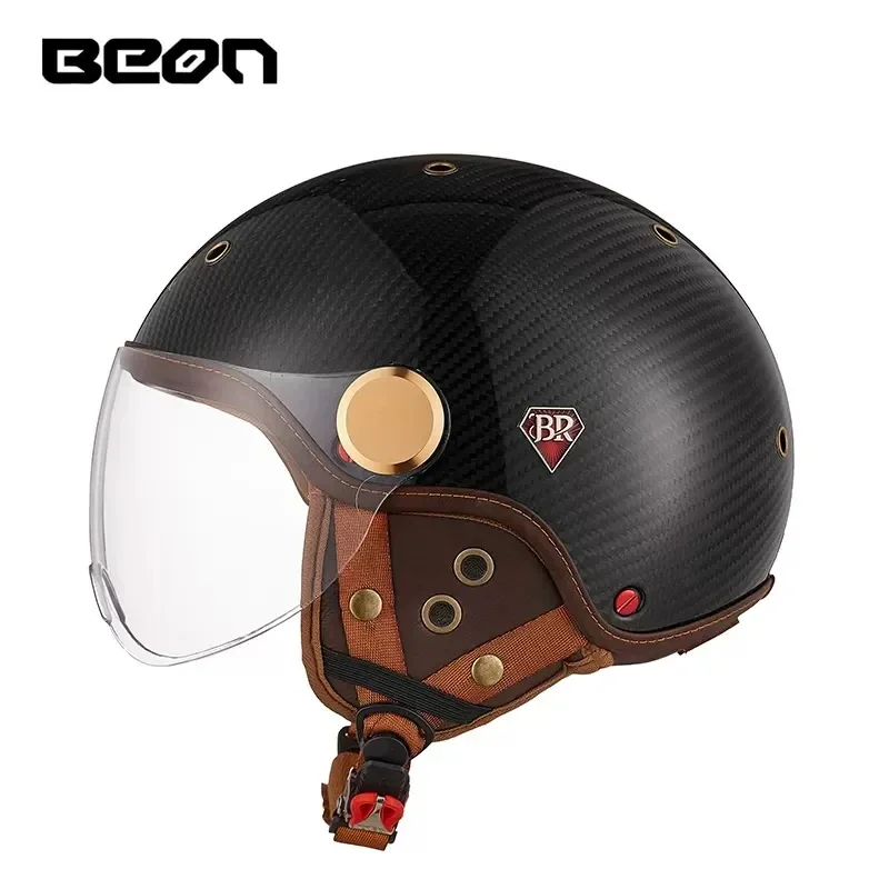 BEON BR13 Retro Otwarty Kask M – Vintage Open Face Retro Helmet recenzja i cena