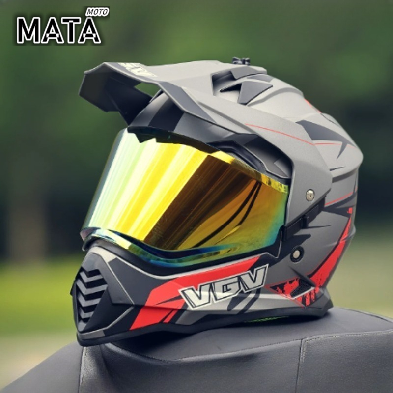 Kask motocyklowy VGV Motocross – Full Face Motorcycle Helmet With Bluetooth recenzja i cena