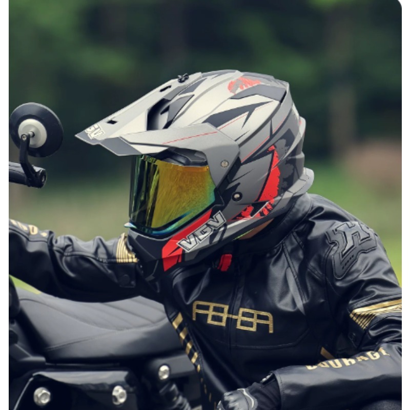 Kask motocyklowy VGV Motocross – Full Face Motorcycle Helmet With Bluetooth recenzja i cena