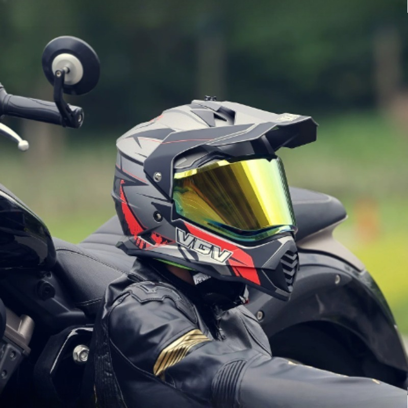 Kask motocyklowy VGV Motocross – Full Face Motorcycle Helmet With Bluetooth recenzja i cena