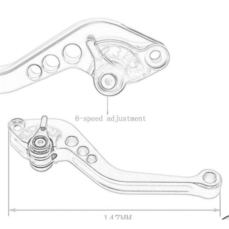 Krótkie klamki hamulca i sprzę – Cnc Aluminum Adjustable Brake Clutch Levers recenzja i cena