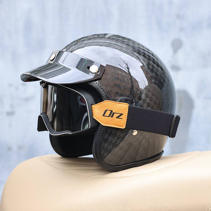 Kask motocyklowy z włókna węgl – Carbon Fiber Lightweight Motorcycle Helmet recenzja i cena