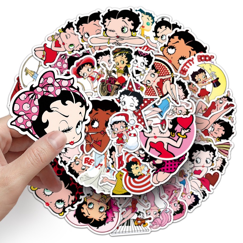Naklejki Betty Boop, 50 sztuk, – Atv Parts recenzja i cena