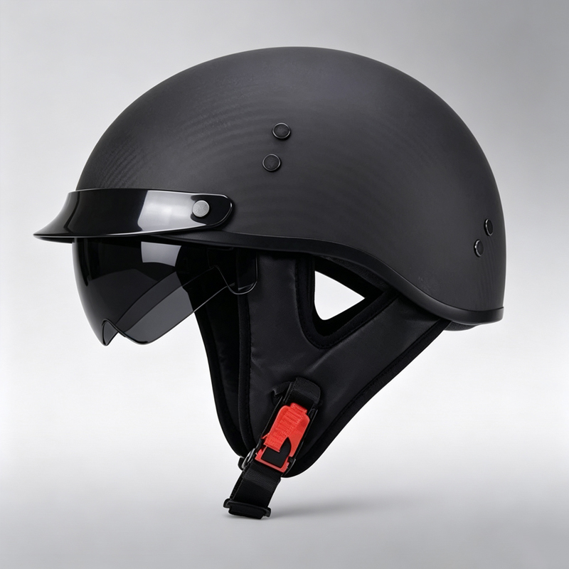 Kask motocyklowy z włókna węgl – Carbon Fiber Lightweight Motorcycle Helmet recenzja i cena