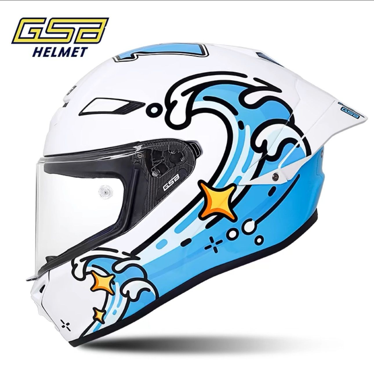 Kask motocyklowy GSB Carbon Fi – Carbon Fiber Lightweight Motorcycle Helmet recenzja i cena