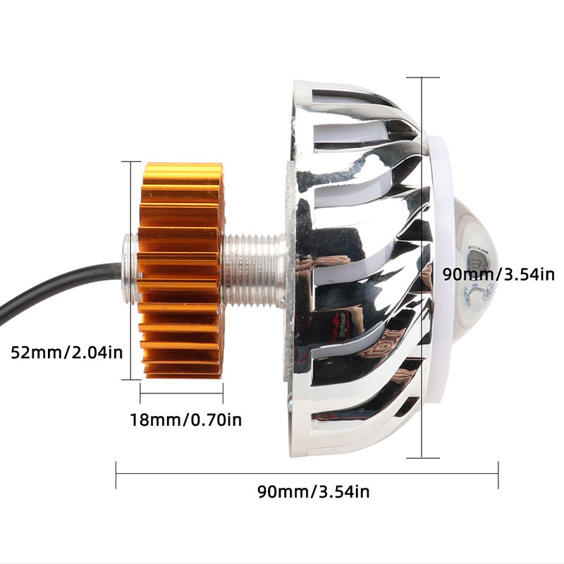 1 szt. Reflektor motocyklowy s – Universal Motorcycle Led Headlight Projector recenzja i cena